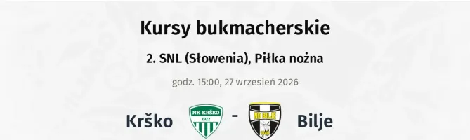 Krško - Bilje kursy bukmacherskie