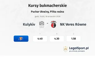 Kulykiv - NK Veres Rivne kursy bukmacherskie