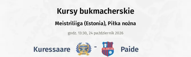 Kuressaare - Paide kursy bukmacherskie