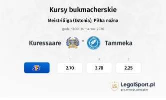 Kuressaare - Tammeka kursy bukmacherskie