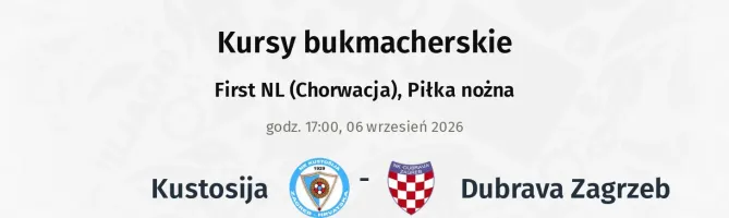 Kustosija - Dubrava Zagrzeb kursy bukmacherskie