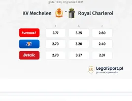 KV Mechelen - Charleroi kursy bukmacherskie