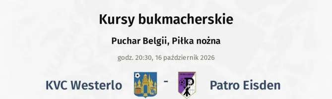KVC Westerlo - Patro Eisden kursy bukmacherskie