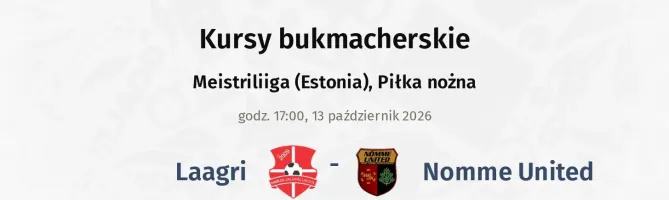 Laagri - Nomme United kursy bukmacherskie