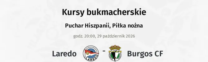 Laredo - Burgos CF kursy bukmacherskie