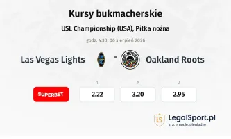 Las Vegas Lights - Oakland Roots kursy bukmacherskie