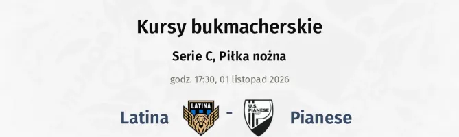 Latina - Pianese kursy bukmacherskie