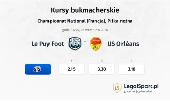 Le Puy Foot - US Orléans kursy bukmacherskie