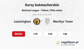 Leamington - Merthyr Town kursy bukmacherskie