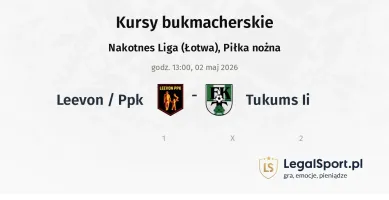 Leevon / PPK - Tukums II kursy bukmacherskie