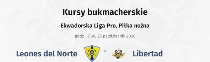 Leones del Norte - Libertad kursy bukmacherskie