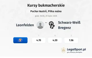 Leonfelden - Schwarz-Weiß Bregenz kursy bukmacherskie
