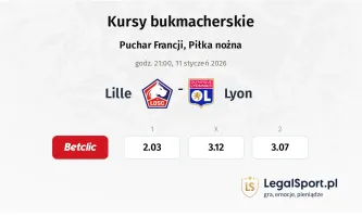 Lille OSC - Lyon kursy bukmacherskie