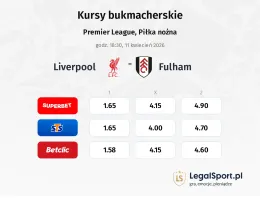 Liverpool - Fulham kursy bukmacherskie