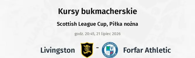 Livingston - Forfar Athletic kursy bukmacherskie