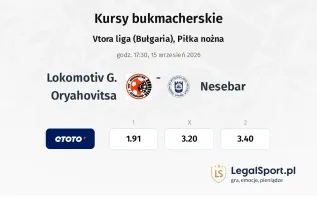 Lokomotiv G. Oryahovitsa - Nesebar kursy bukmacherskie