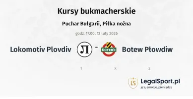 Lokomotiv Plovdiv - Botew Płowdiw kursy bukmacherskie