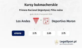 Los Andes - Deportivo Moron kursy bukmacherskie