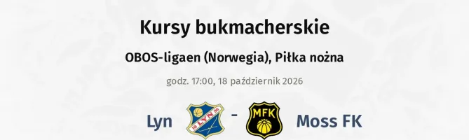 Lyn - Moss kursy bukmacherskie