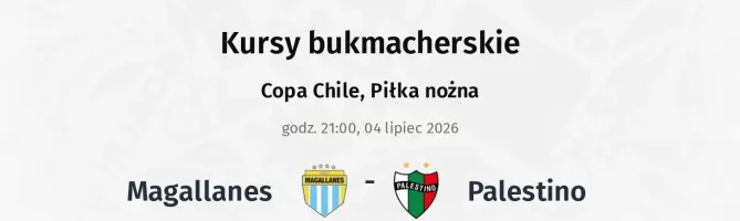 Magallanes - Palestino kursy bukmacherskie