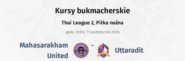 Mahasarakham United - Uttaradit kursy bukmacherskie