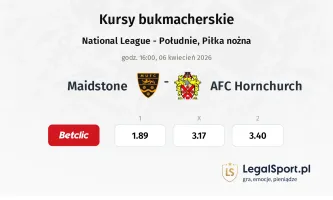 Maidstone United - AFC Hornchurch kursy bukmacherskie