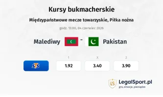 Malediwy - Pakistan kursy bukmacherskie