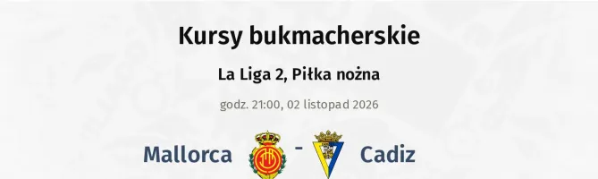 Mallorca - Cadiz kursy bukmacherskie