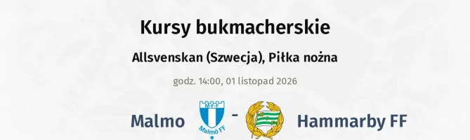 Malmo FF - Hammarby FF kursy bukmacherskie