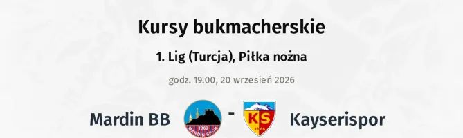 Mardin BB - Kayserispor kursy bukmacherskie