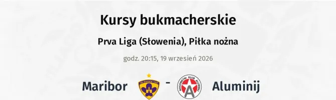 Maribor - Aluminij kursy bukmacherskie