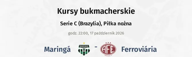 Maringá - Ferroviária kursy bukmacherskie