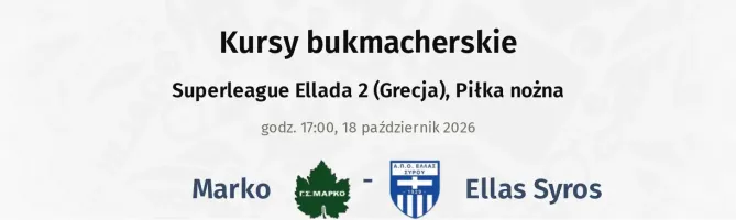 Marko - Ellas Syros kursy bukmacherskie