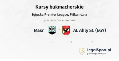 Masr - AL Ahly SC (EGY) kursy bukmacherskie