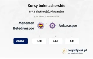Menemen Belediyespor - Ankaraspor kursy bukmacherskie