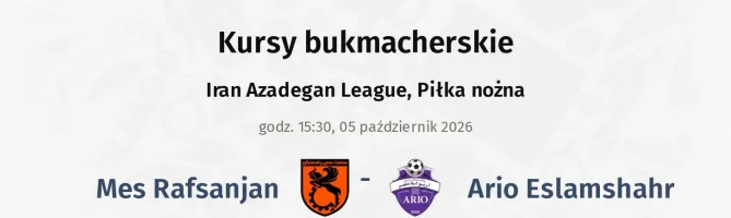 Mes Rafsanjan - Ario Eslamshahr kursy bukmacherskie