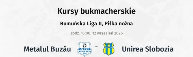 Metalul Buzău - Unirea Slobozia kursy bukmacherskie