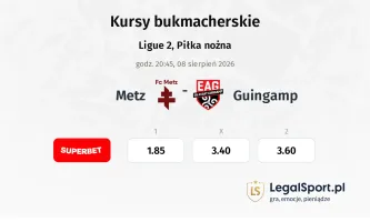 Metz - Guingamp kursy bukmacherskie