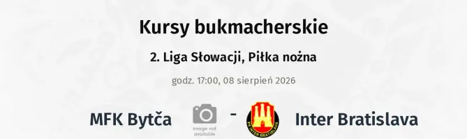 MFK Bytča - Inter Bratislava kursy bukmacherskie