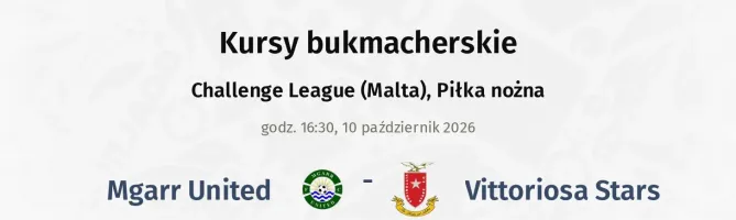 Mgarr United - Vittoriosa Stars kursy bukmacherskie