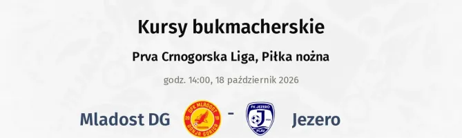 Mladost DG - Jezero kursy bukmacherskie