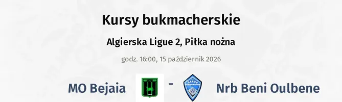 MO Bejaia - Nrb Beni Oulbene kursy bukmacherskie