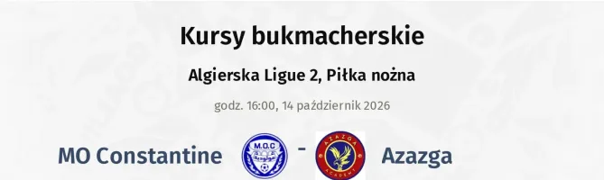 MO Constantine - Azazga kursy bukmacherskie