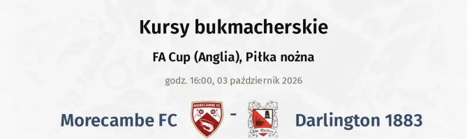 Morecambe - Darlington 1883 kursy bukmacherskie