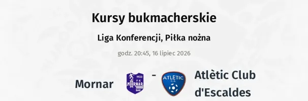 Mornar - Atlètic Club d'Escaldes kursy bukmacherskie