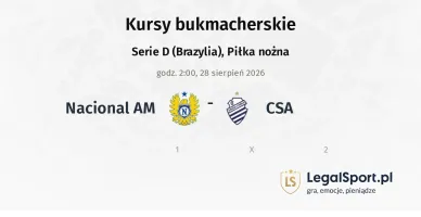 Nacional AM - CSA kursy bukmacherskie