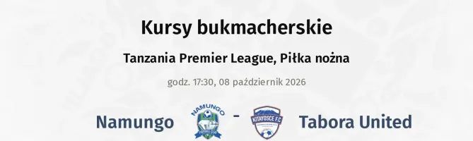 Namungo - Tabora United kursy bukmacherskie
