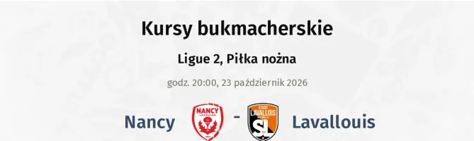 Nancy - Lavallouis kursy bukmacherskie