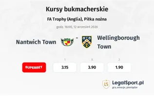 Nantwich Town - Wellingborough Town kursy bukmacherskie