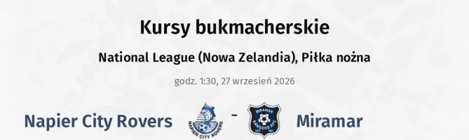 Napier City Rovers - Miramar kursy bukmacherskie
